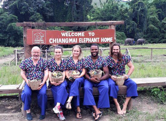 Chiang Mai Elephant Home - 9 Aug 2018 - Full Day - Group picture