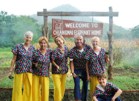 Chiang Mai Elephant Home - 9 Aug 2018 - Half Day Afternoon - Group picture