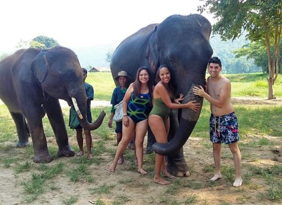 Chiang Mai Elephant Home - 7 Oct 2018 - Half day Morning - Group photos